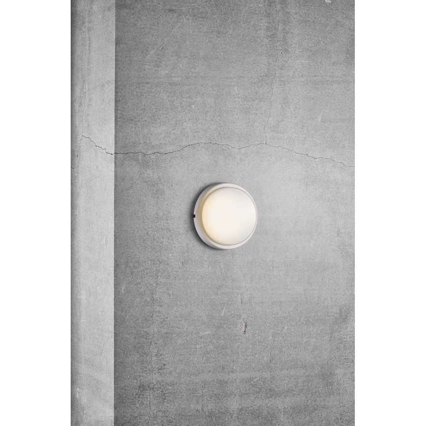 Nordlux - Вуличний світлодіодний настінний світильник CUBA LED/6,5W/230V IP54 діаметр 17,5 см білий