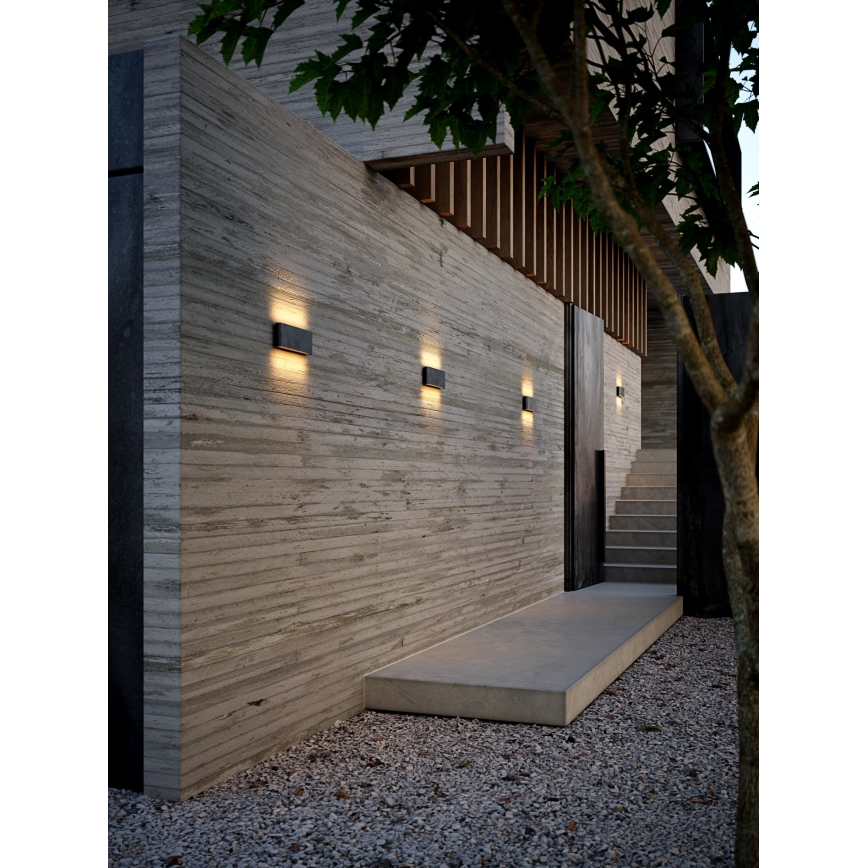 Nordlux - Вуличний світлодіодний настінний світильник KINVER LED/10W/230V IP54 чорний