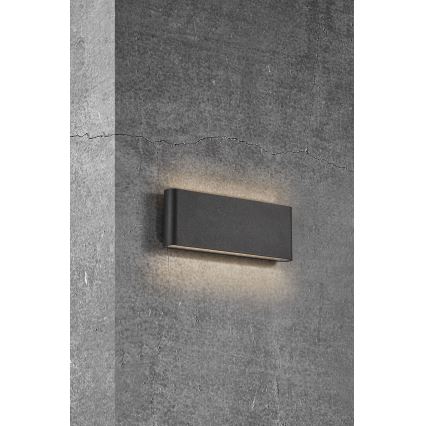 Nordlux - Вуличний світлодіодний настінний світильник KINVER LED/10W/230V IP54 чорний