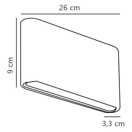 Nordlux - Вуличний світлодіодний настінний світильник KINVER LED/10W/230V IP54 чорний