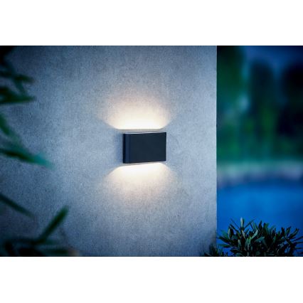 Nordlux - Вуличний світлодіодний настінний світильник KINVER LED/8,5W/230V IP54 чорний