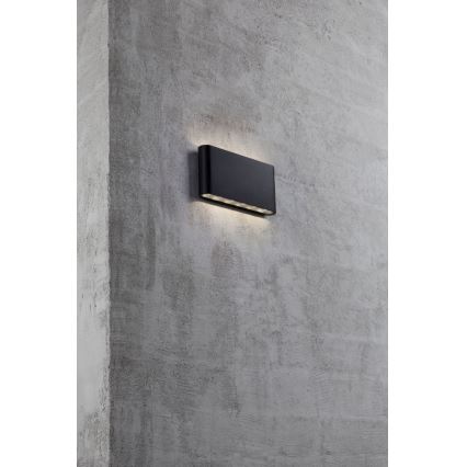 Nordlux - Вуличний світлодіодний настінний світильник KINVER LED/8,5W/230V IP54 чорний
