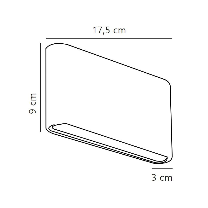 Nordlux - Вуличний світлодіодний настінний світильник KINVER LED/8,5W/230V IP54 чорний