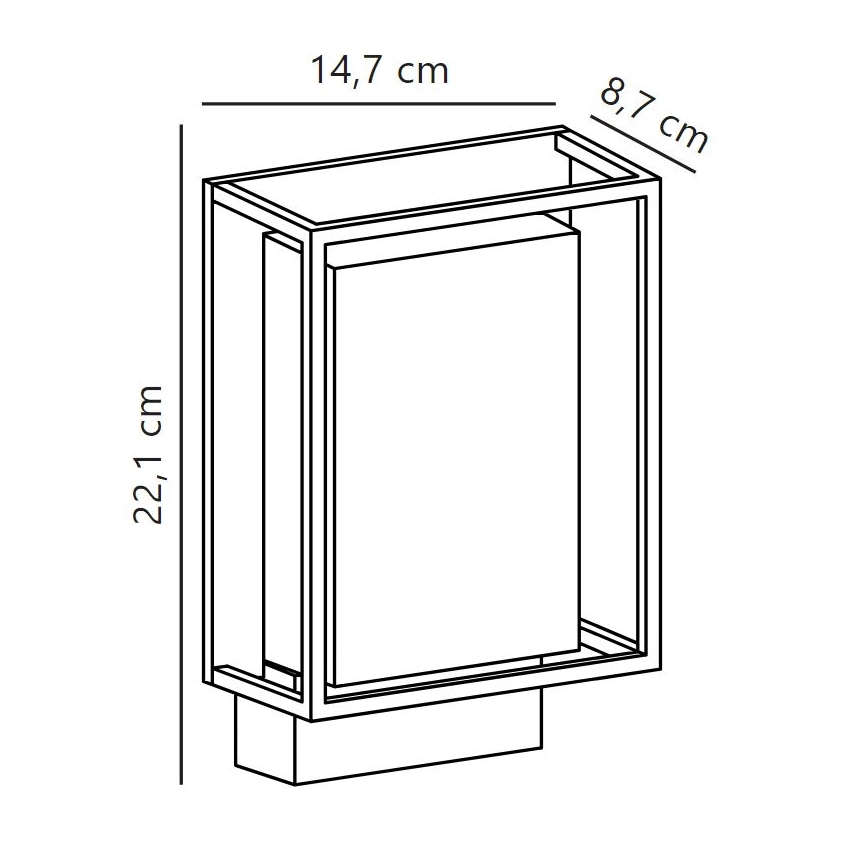 Nordlux - Вуличний світлодіодний настінний світильник NESTOR LED/8W/230V IP44