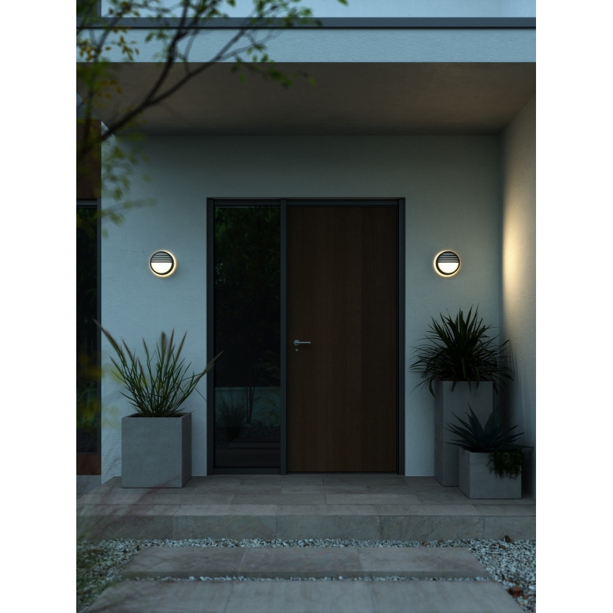 Nordlux - Вуличний світлодіодний настінний світильник OLIVER LED/9W/230V IP54 діаметр 19,5 см