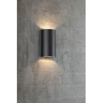 Nordlux - Вуличний світлодіодний настінний світильник ROLD LED/10,5W/230V 3000K IP54 чорний