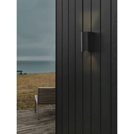 Nordlux - зовнішній настінний світильник CANTO 2xGU10/28W/230V IP44 чорний