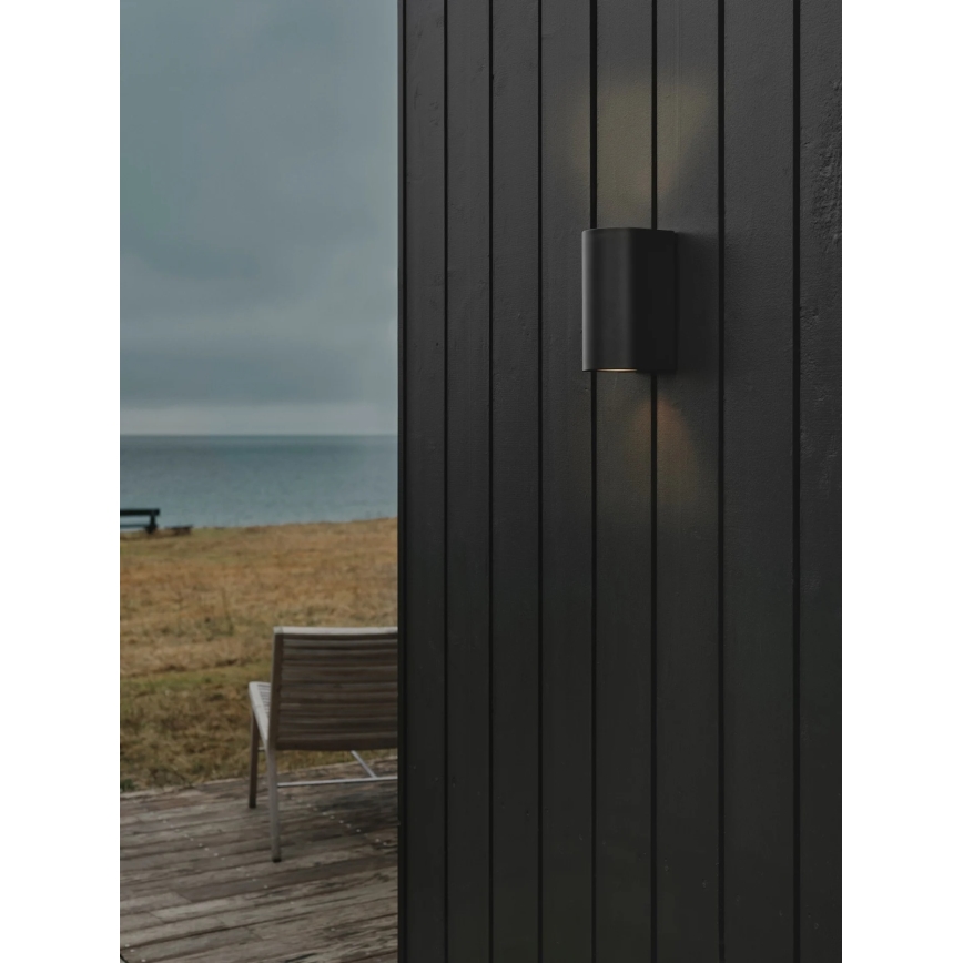 Nordlux - зовнішній настінний світильник CANTO 2xGU10/28W/230V IP44 чорний