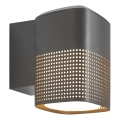 Nordlux - Зовнішній настінний світильник SIDARA 1xE27/15W/230V IP54 антрацит