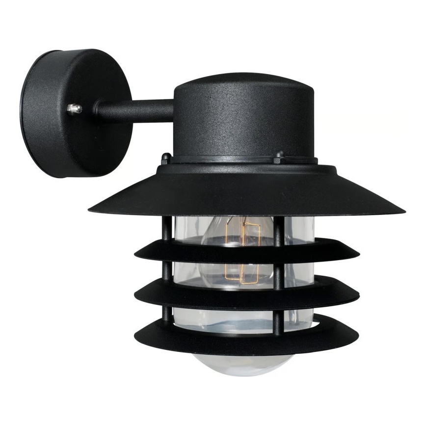 Nordlux - Зовнішній настінний світильник VEJERS 1xE27/60W/230V IP54 чорний