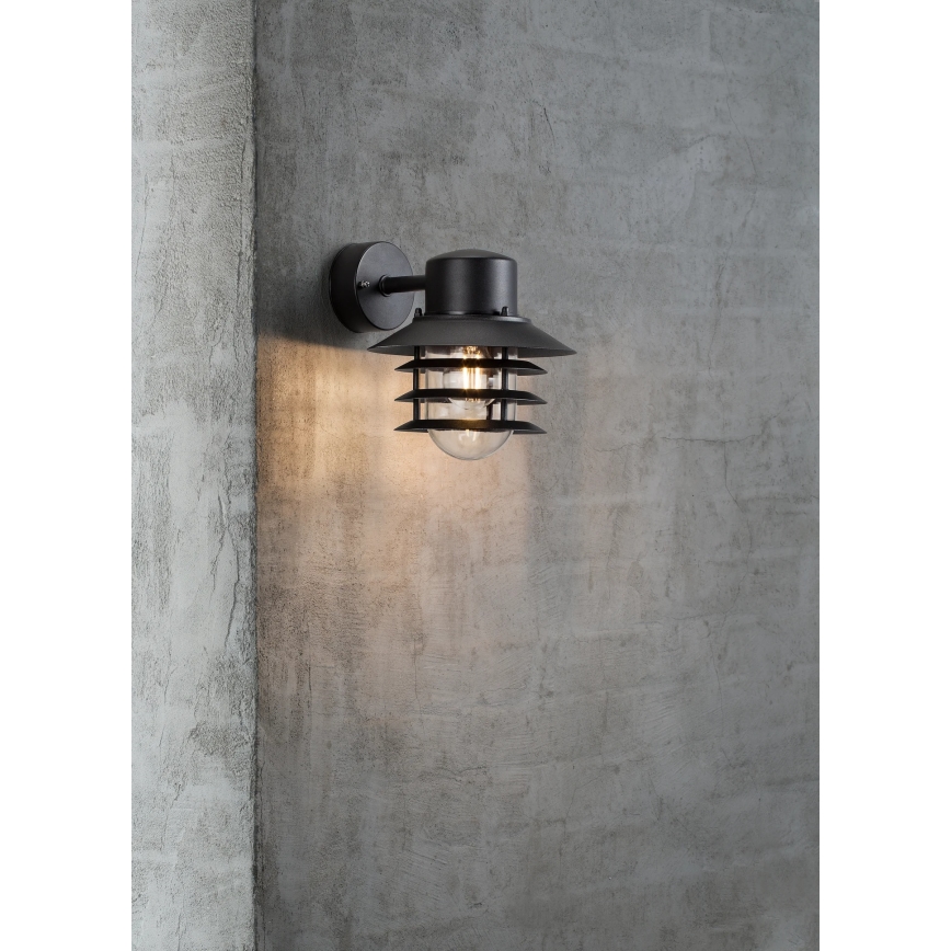 Nordlux - Зовнішній настінний світильник VEJERS 1xE27/60W/230V IP54 чорний