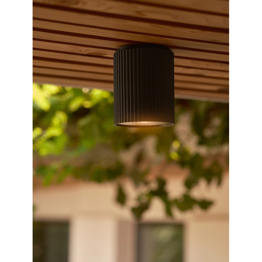 Nordlux - Зовнішній стельовий світильник KYKLOP 1xGU10/15W/230V IP54 чорний