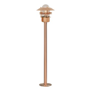 Nordlux - Зовнішня лампа BLOKHUS 1xE27/60W/230V IP54 мідна