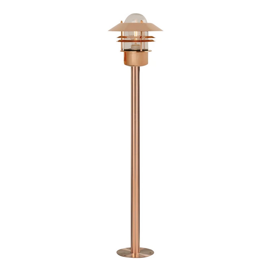 Nordlux - Зовнішня лампа BLOKHUS 1xE27/60W/230V IP54 мідна
