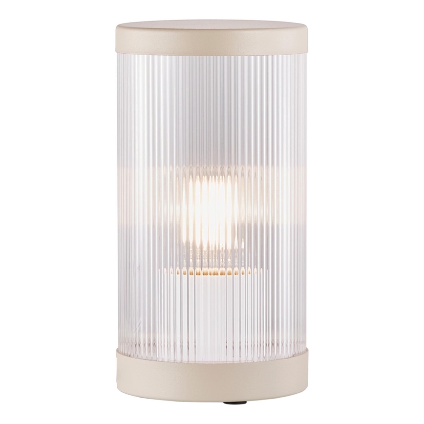 Nordlux - Зовнішня настільна лампа COUPAR 1xE27/25W/230V IP54 бежевий