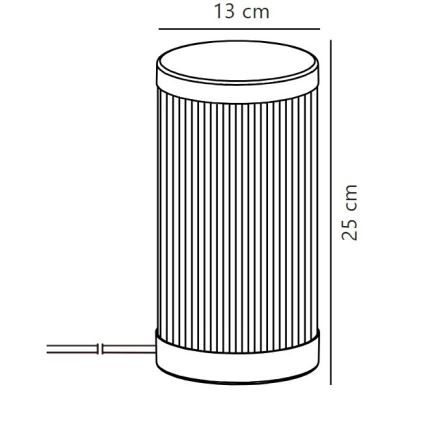 Nordlux - Зовнішня настільна лампа COUPAR 1xE27/25W/230V IP54 білий