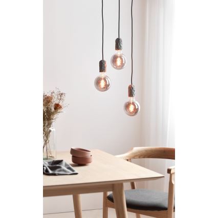 Nordlux - Кабель питания HANG 1xE27/40W/230V серый/черный