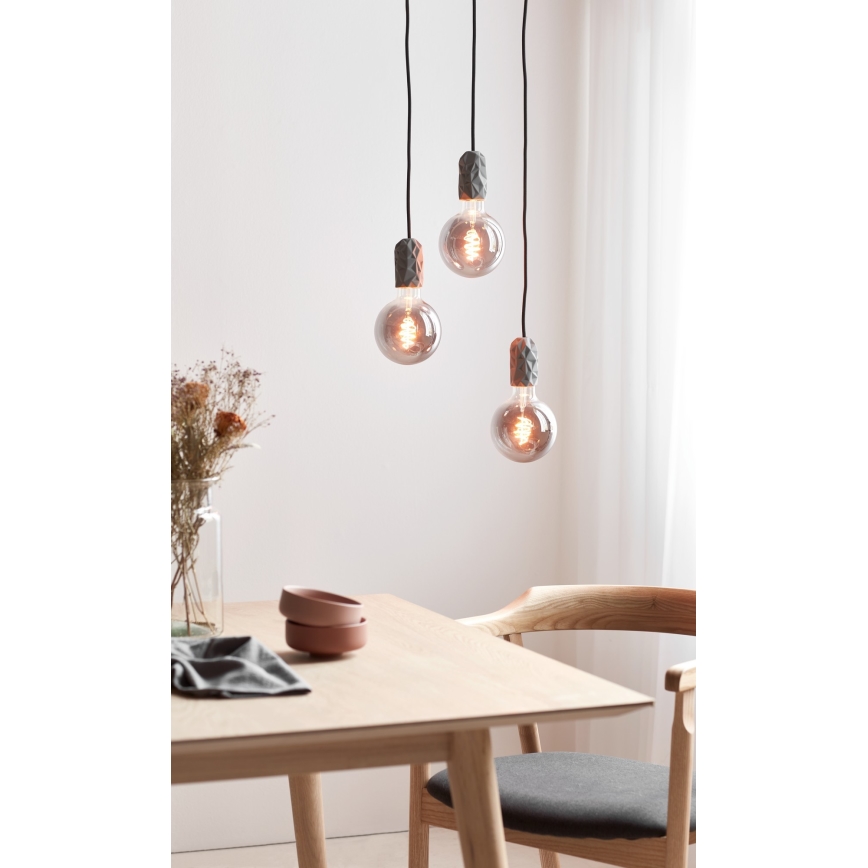 Nordlux - Кабель питания HANG 1xE27/40W/230V серый/черный
