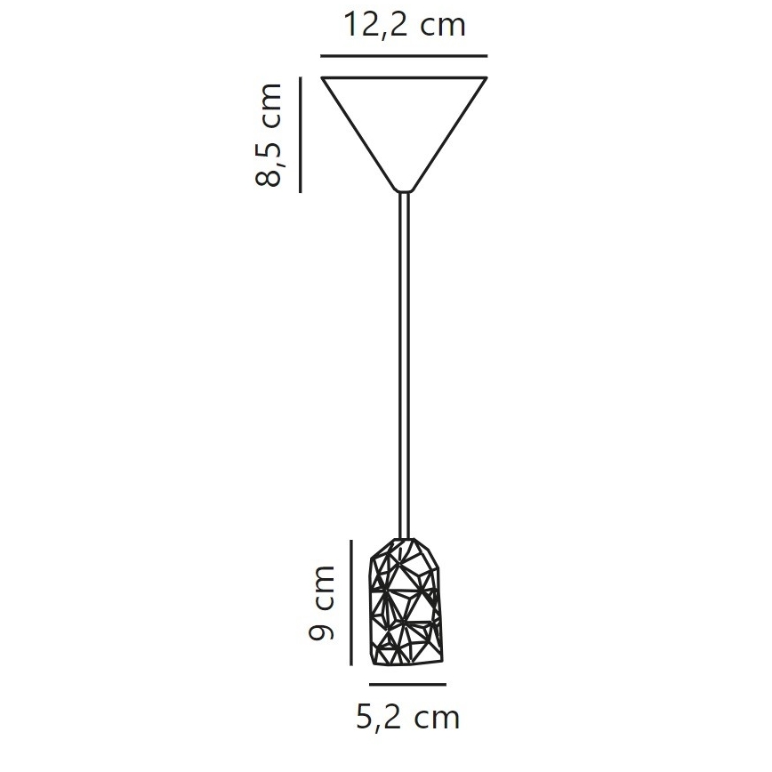 Nordlux - Кабель живлення HANG 1xE27/40W/230V сірий/чорний