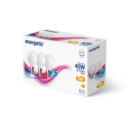 Nordlux - Комплект из 3 LED-ламп G45, цоколь E14, 4 Вт, 230 В, 2700 K (тёплый белый свет)