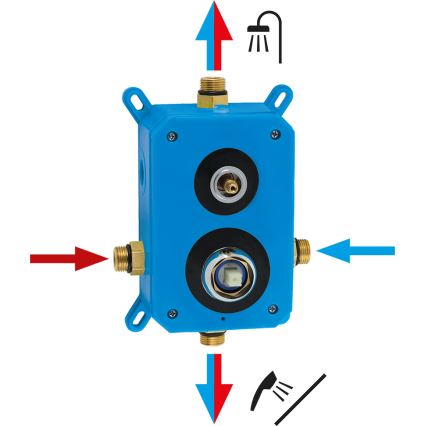 Novaservis - Душевой гарнитур со смесителем скрытого монтажа METALIA ECO матовый черный