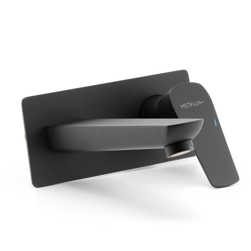 Novaservis - Смеситель для умывальника для скрытого монтажа METALIA ECO матовый черный