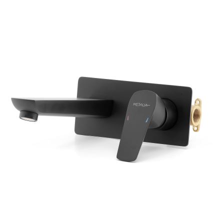 Novaservis - Смеситель для умывальника для скрытого монтажа METALIA ECO матовый черный