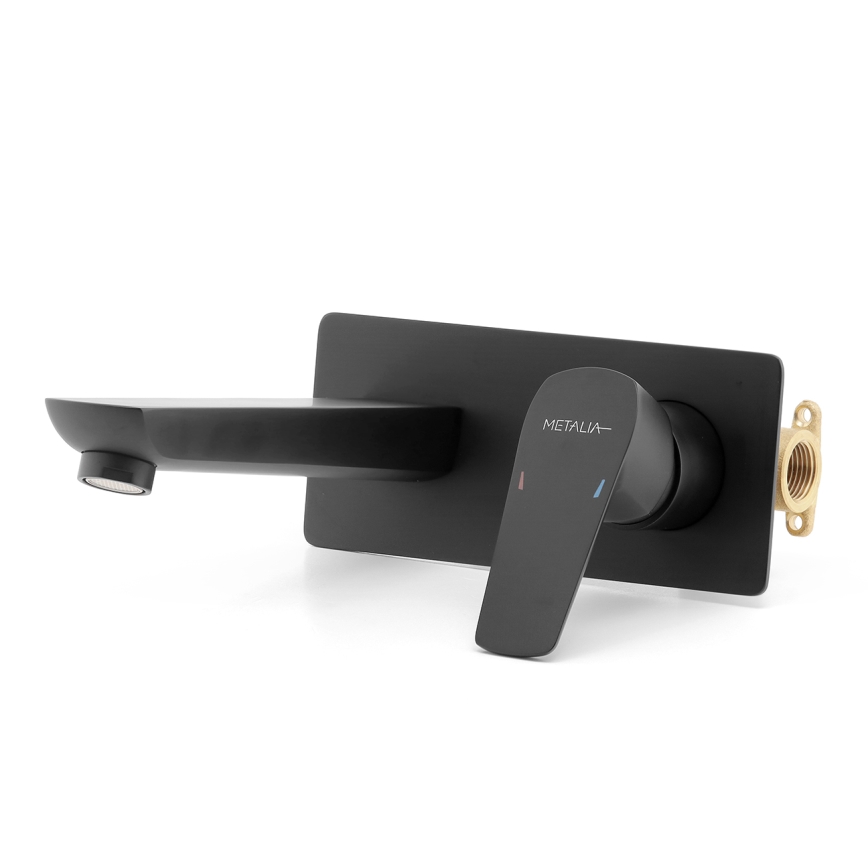 Novaservis - Смеситель для умывальника для скрытого монтажа METALIA ECO матовый черный