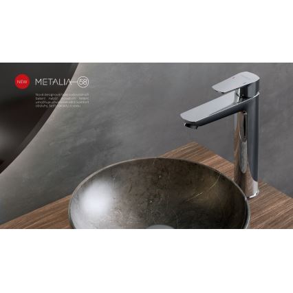 Novaservis - Смеситель для умывальника METALIA ECO 25,7 см блестящий хром