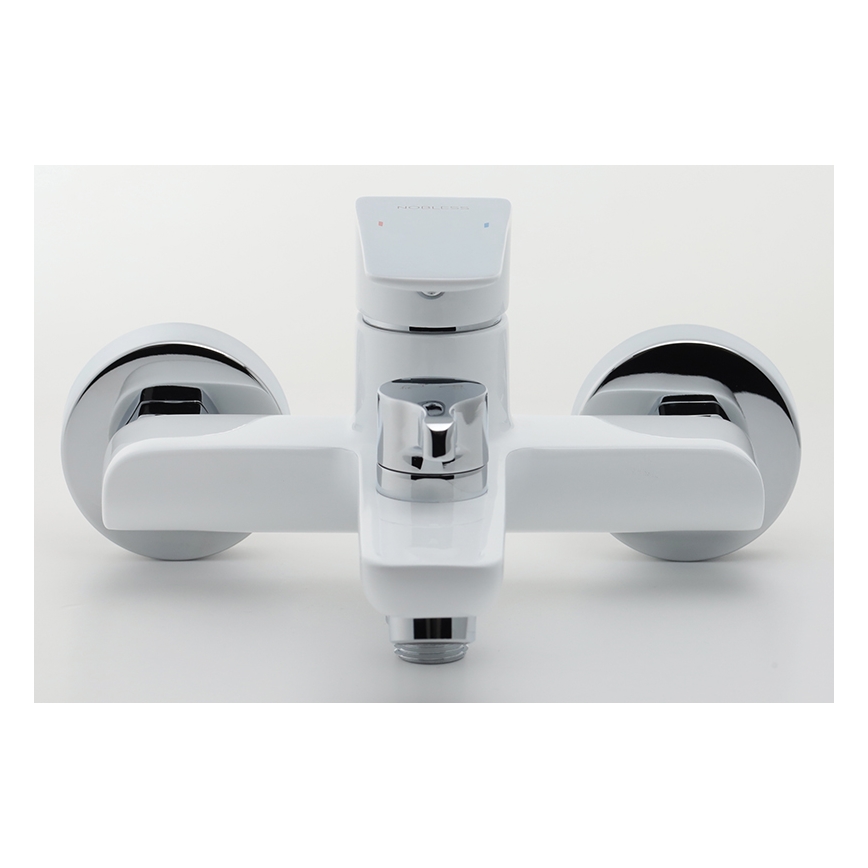 Novaservis - Ванний змішувач NOBLESS TINA білий