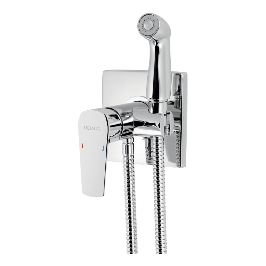 Novaservis - Змішувач для біде з душем для прихованого монтажу METALIA глянцевий хром