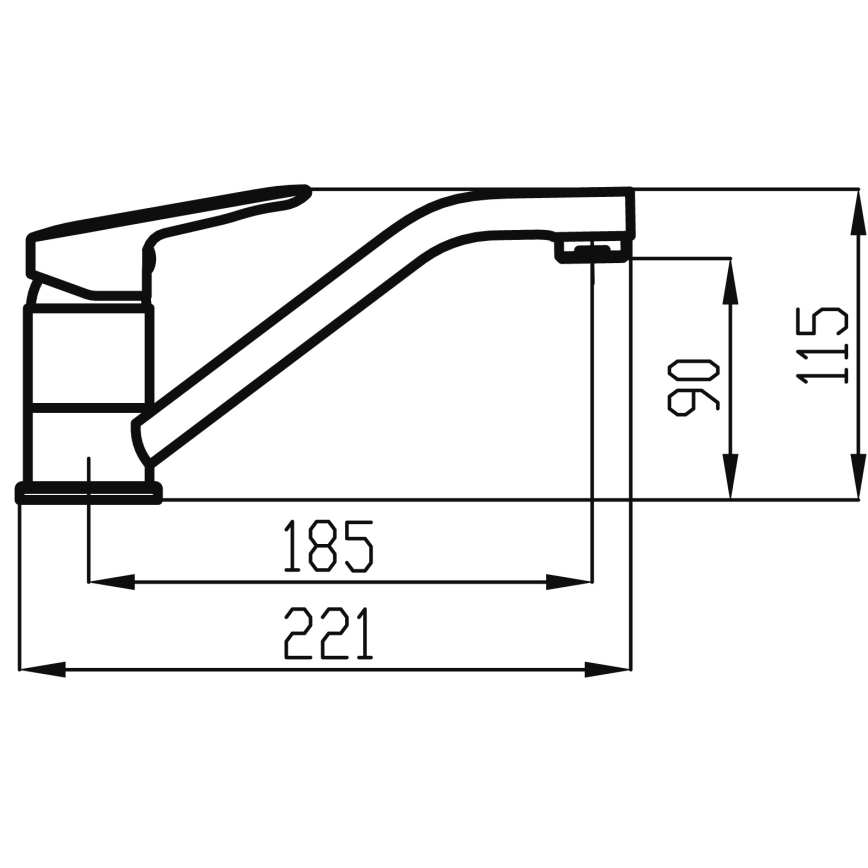 Novaservis - Змішувач для раковини/для умивальника METALIA глянцевий хром