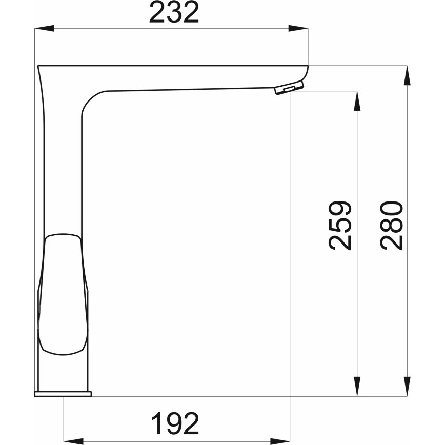 Novaservis - Змішувач для раковини METALIA матовий чорний