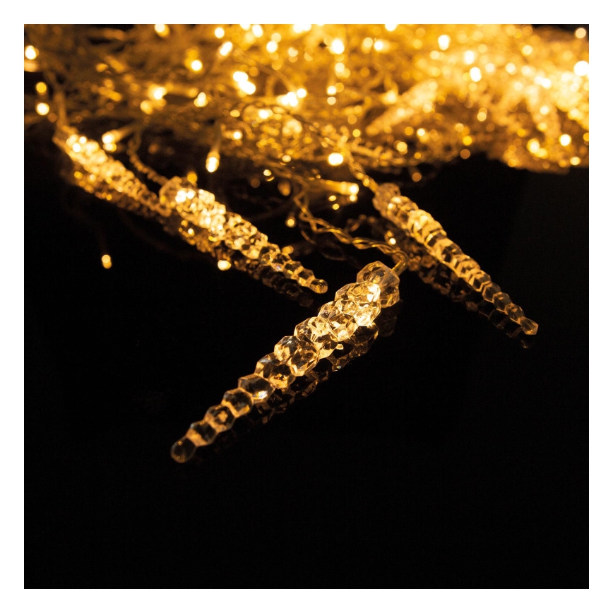 Новогодний уличный светодиодный занавес, 180 светодиодов, 3,5×0,7 м, IP44, тёплый белый