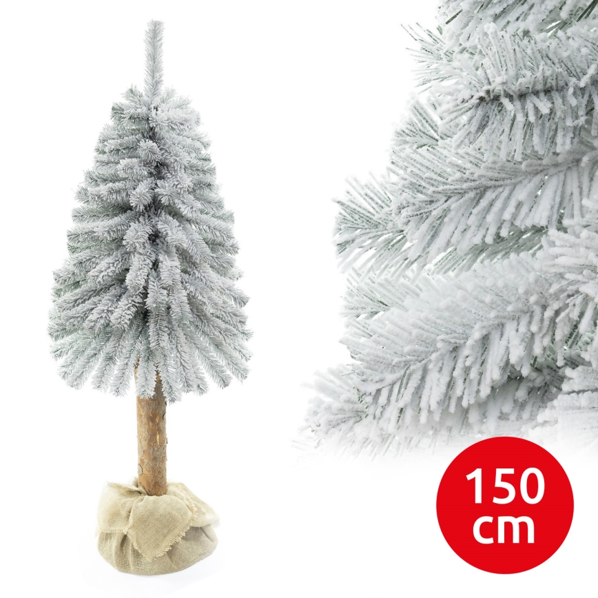 Новорічна ялинка на стовбурі NATURAL WITH SNOW 150 см ялина