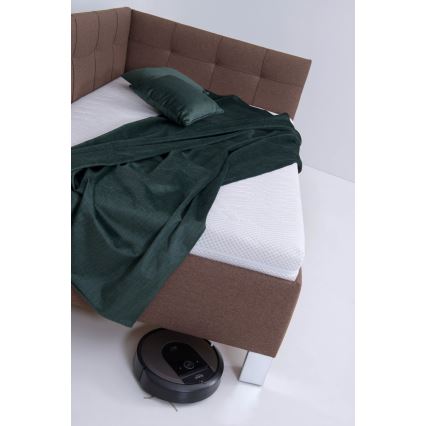 Оббита ліжко з матрацом та місцем для зберігання MARIA PETITE 120x200 см коричневого кольору