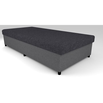 Оббита кушетка з місцем для зберігання CORY 80x200 сіра