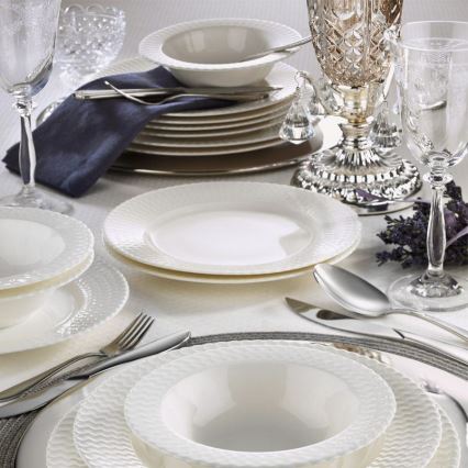 Обеденный набор 24 шт. белый/фарфор