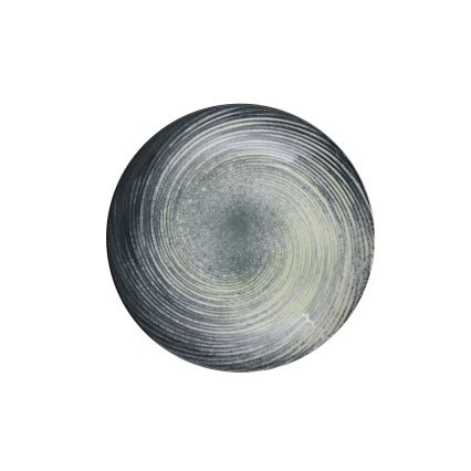 Обеденный набор 24 шт. зелёный/чёрный/фарфор