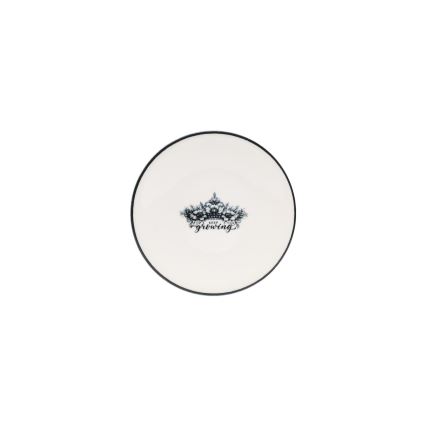 Обеденный набор 4 шт. черный/белый/фарфор