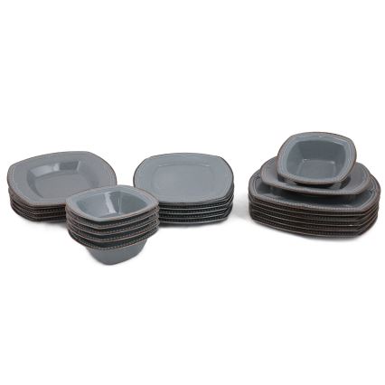 Обеденный сервиз, 24 предмета, синий/фарфор