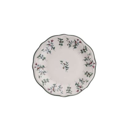 Обеденный сервиз из 24 предметов, белый/зелёный, фарфор