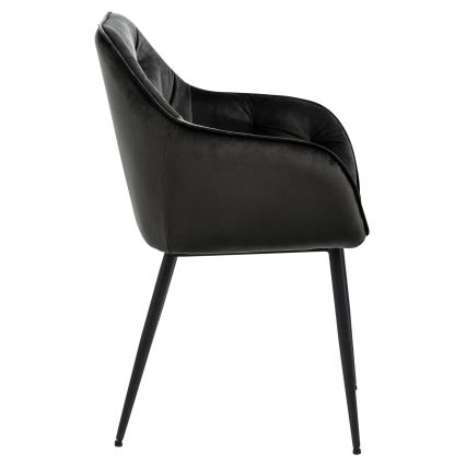 Обеденный стул с подлокотниками AYLIN 1 шт. черный