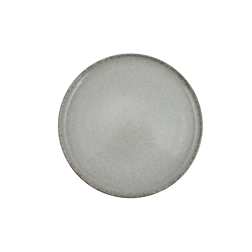 Обідній набір із 18 предметів, зелений/порцеляна