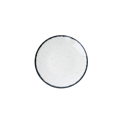 Обідній набір з 24 предметів, білий/чорний, порцеляна