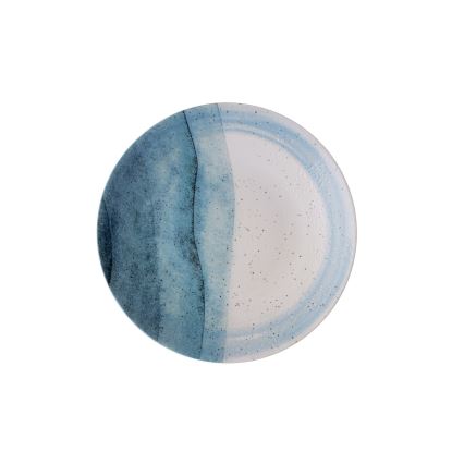 Обідній сервіз, 24 шт., синій/кремовий, порцеляновий