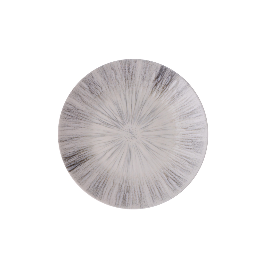 Обідній сервіз, 24 шт., сірий/фарфор