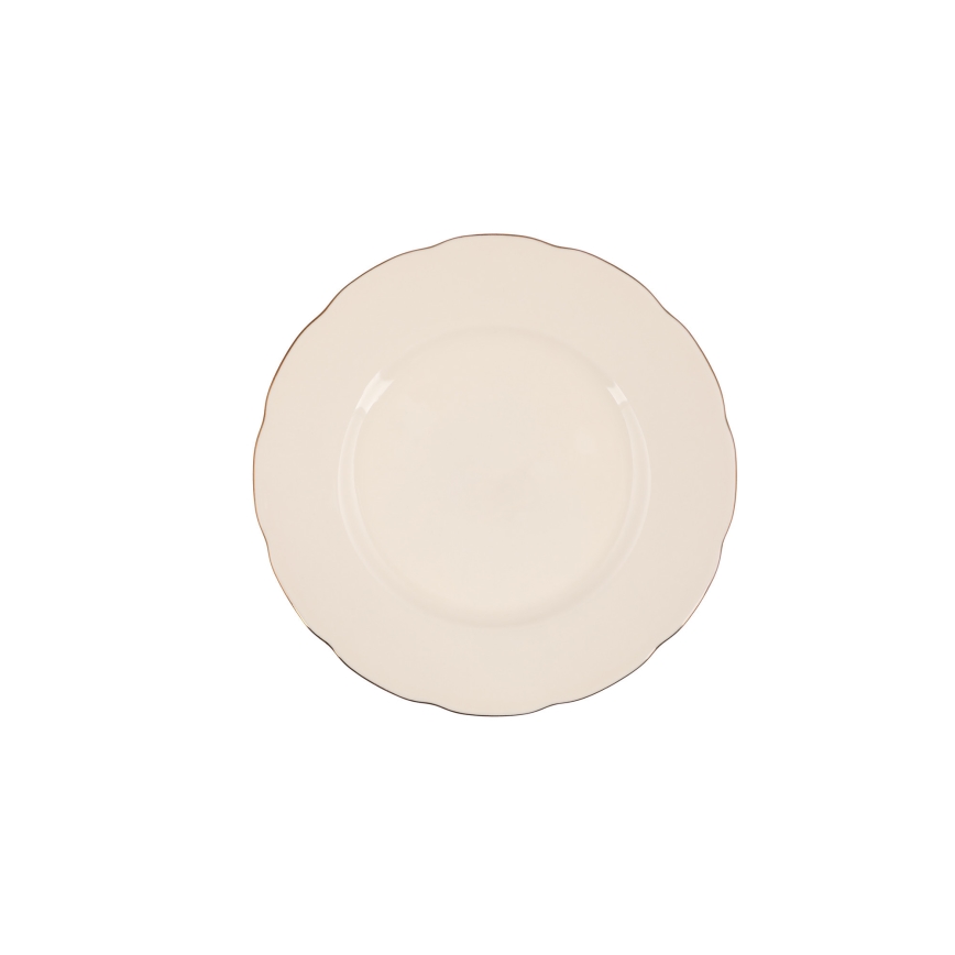 Обідній сервіз, 54 предмети — білий/мідний/костяний фарфор