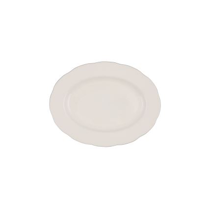 Обідній сервіз, 54 предмети — білий/сріблястий/кістяний фарфор