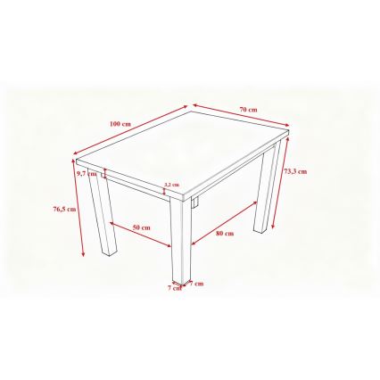 Обідній стіл NOAH дуб сонома